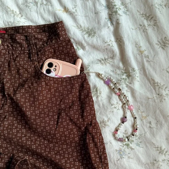 Esprit jeans brown and white 100% cotton shorts in great condition size 5/size S - Picture 6 of 8